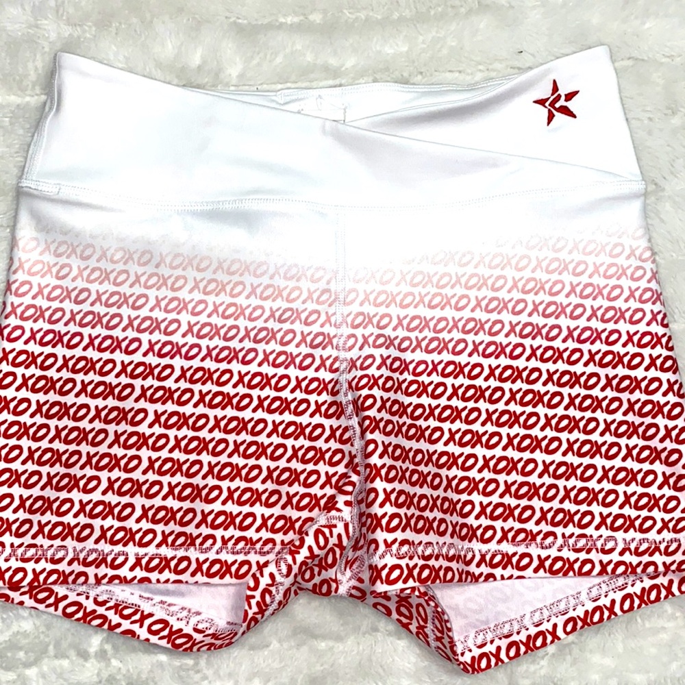 Rebel athletic Valentine’s Day shorts adult small